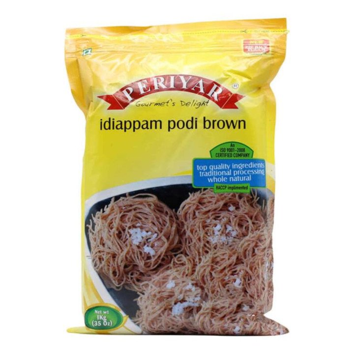 Periyar Brown Idiappam Powder. Nutritious red rice flour for string hoppers.