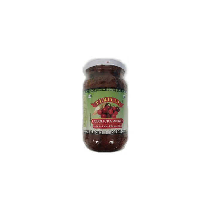 Periyar Lololicka Pickle. Unique and tangy pickle made from Indian plums.