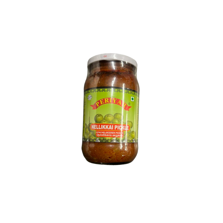Periyar Nellikkai Pickle. Nutritious and spicy gooseberry pickle.