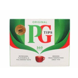 PG Tips Original 160 Bags. Great tasting British tea in pyramid bags.