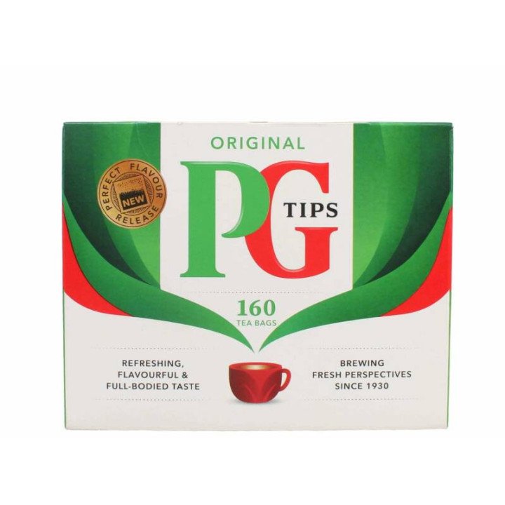 PG Tips Original 160 Bags. Great tasting British tea in pyramid bags.