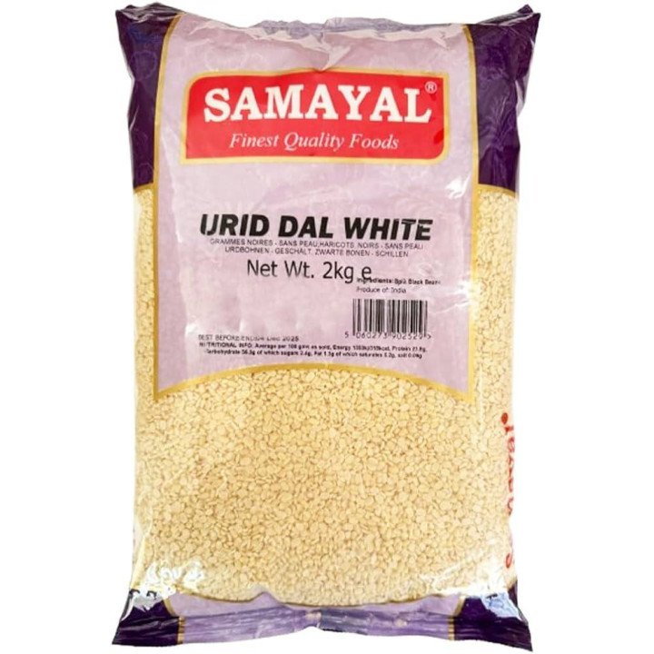 Samayal Urid Dal. Premium quality white lentils for batters and curries.