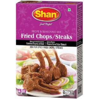 Shan Fried Chops Masala. Spicy coating for delicious fried meat.