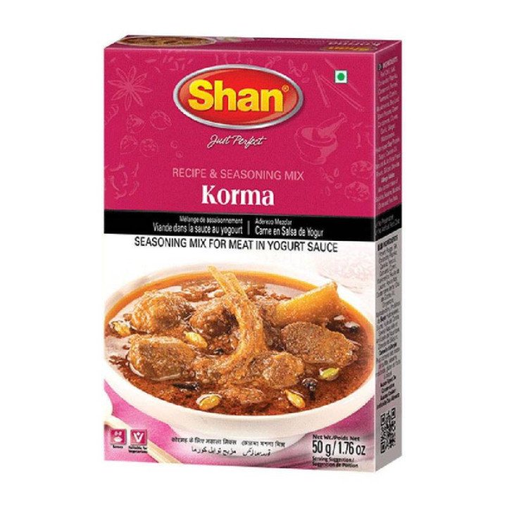 Shan Korma Masala. Create rich and royal Korma curry at home.
