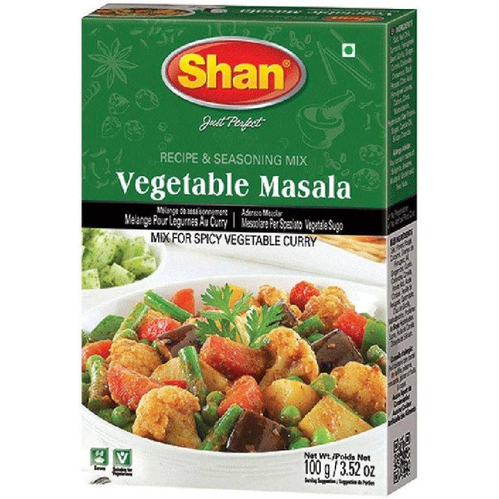 Shan Vegetable Masala. Perfect seasoning for delicious vegetable dishes.