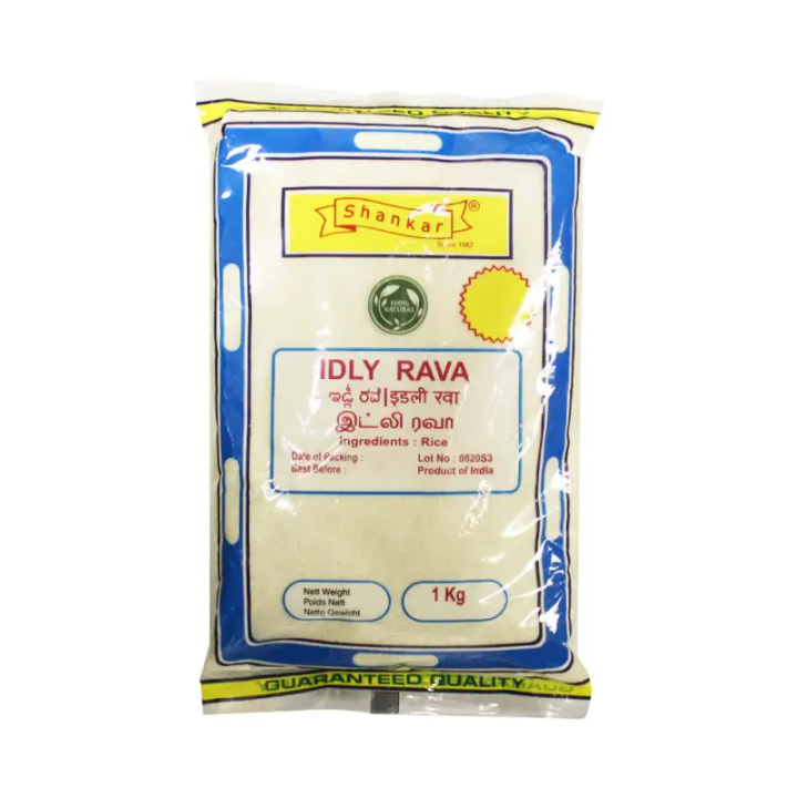 Shankar Idly Rava. Premium rice semolina for soft and textured idlis.