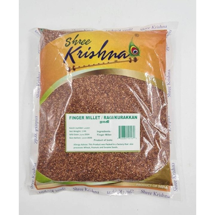 Shree Krishna Finger Millet. Superfood grain rich in calcium and iron.
