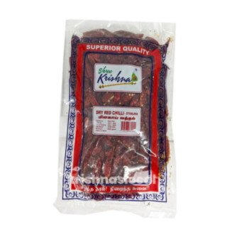 Shree Krishna Sannam Chilli. Hot dried red chillies for spicy cooking.