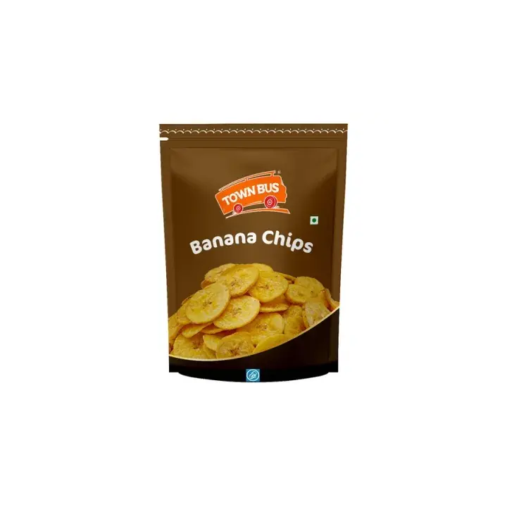 Town Bus Banana Chips. Classic crispy salted plantain snacks.