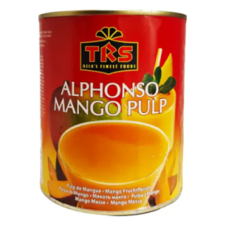 TRS Alphonso Mango Pulp. The King of Mangoes in a convenient tin.