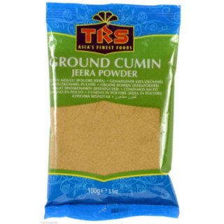 TRS Jeera Powder. Earthy ground cumin essential for Indian cuisine.