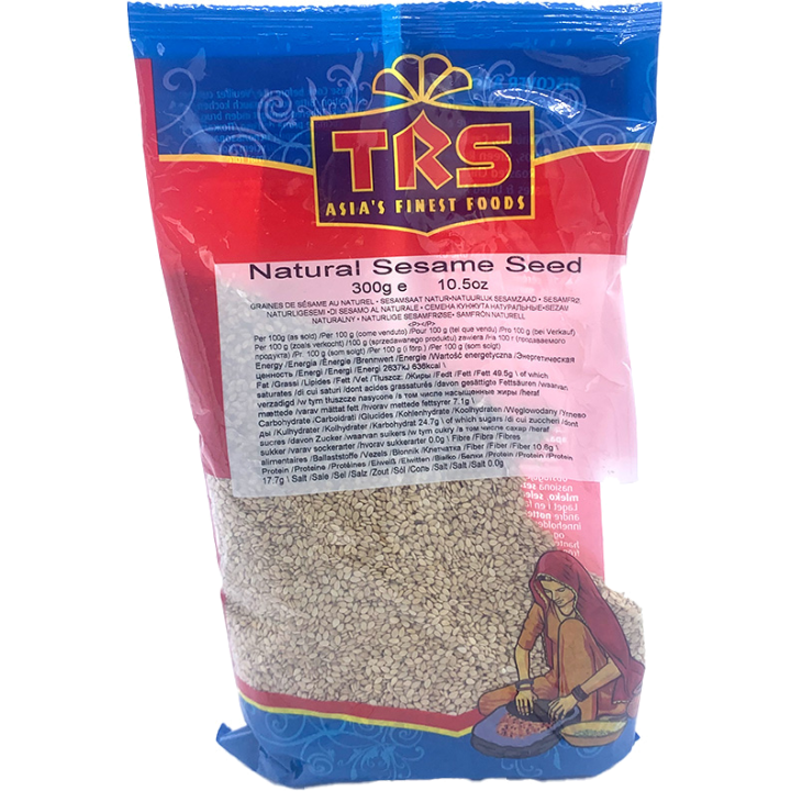 TRS Natural Sesame Seeds. Nutritious whole seeds for baking and Indian cooking.