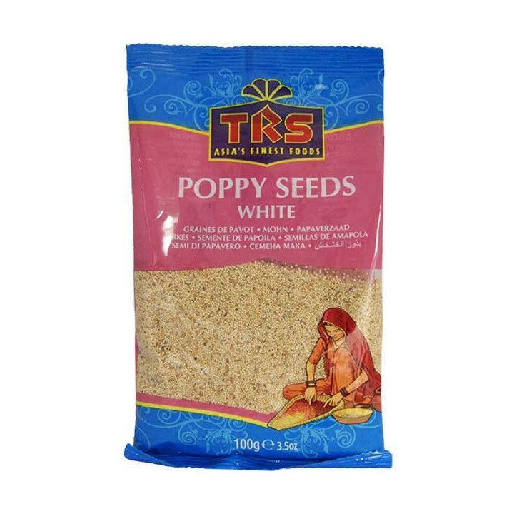 TRS White Poppy Seeds. High-quality seeds for thickening curries and baking.