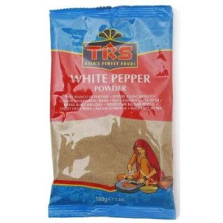 TRS White Pepper Powder. Sharp and aromatic pepper for creamy sauces and marinades.