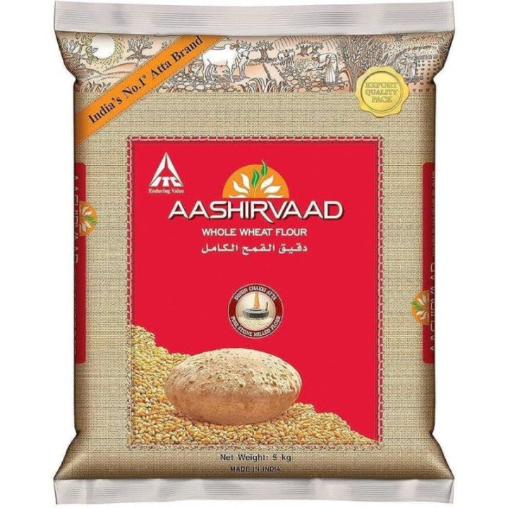 Aashirvaad Whole Wheat Flour. Stone-ground chakki atta for soft chapatis.