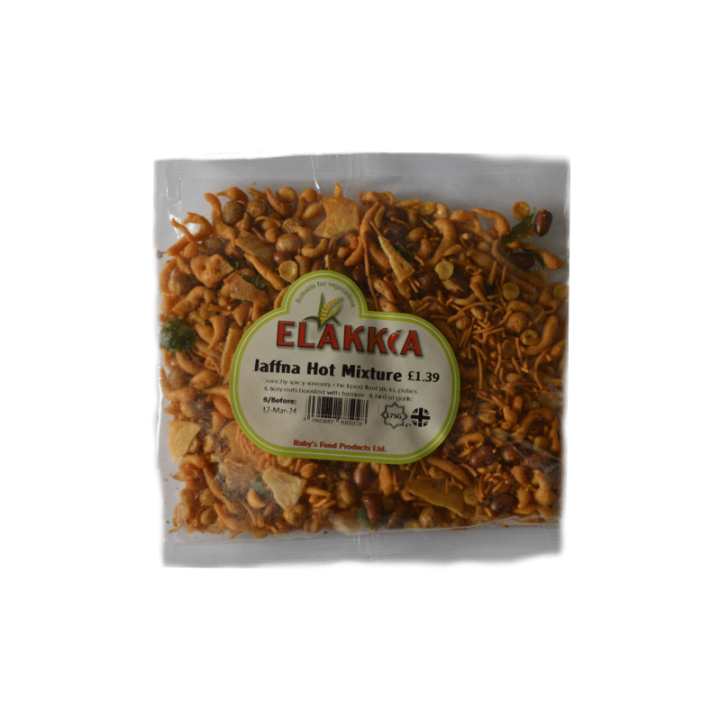 Elakkia Jaffna Hot Mixture. Authentic and spicy traditional Jaffna trail mix.