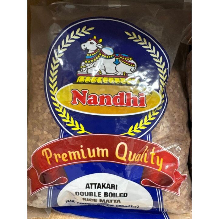 Nandhi Attakari Double Boiled Rice. Healthy and traditional red rice for authentic meals.