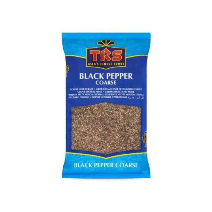 TRS Black Pepper Coarse. Bold and spicy crushed pepper for seasoning and marinades.