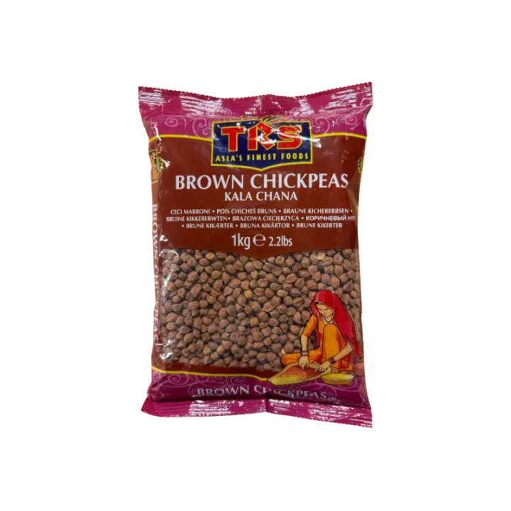 TRS Brown Chick Peas. Nutritious whole chickpeas for healthy curries and salads.