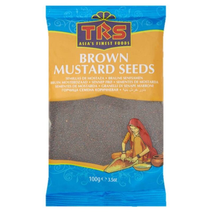 TRS Brown Mustard Seeds. Traditional spice for tempering and pickling.