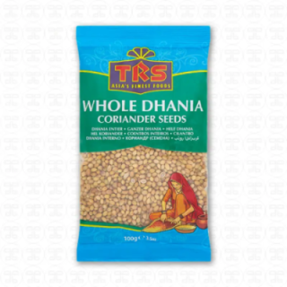 TRS Whole Dhania. High-quality coriander seeds for authentic spice blends.