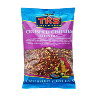 Turn up the heat with TRS Crushed Chillies Extra Hot. Bold chili flakes ideal for adding a spicy punch to any dish.