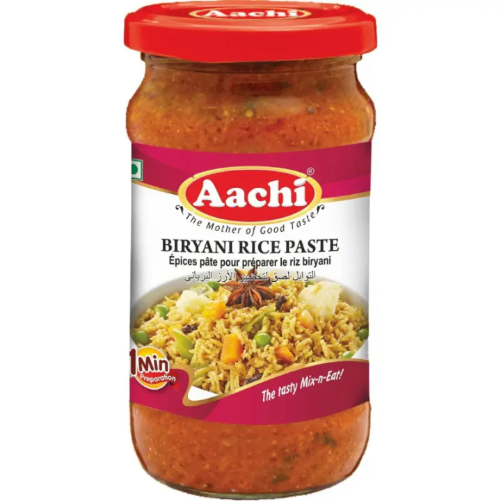 Cook biryani instantly with Aachi Biryani Rice Paste. Rich flavor with ginger