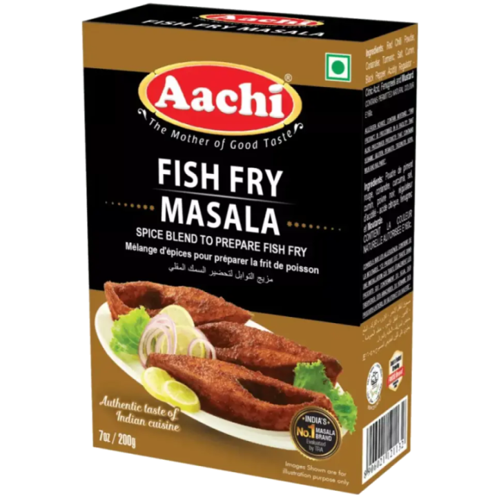 Get the perfect crunch with Aachi Fish Fry Masala. Easy to use marinade for delicious fried fish.