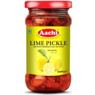Aachi Lime Pickle. The perfect balance of sour and spicy. Enhances any Indian meal. Order now.