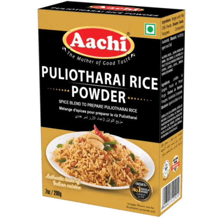 Make tangy Tamarind Rice with Aachi Puliotharai Powder. Authentic South Indian temple taste.