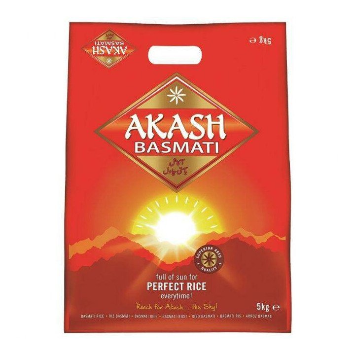 Akash Basmati Rice. Aromatic and long-grain rice perfect for biryani and pilau. Buy online.