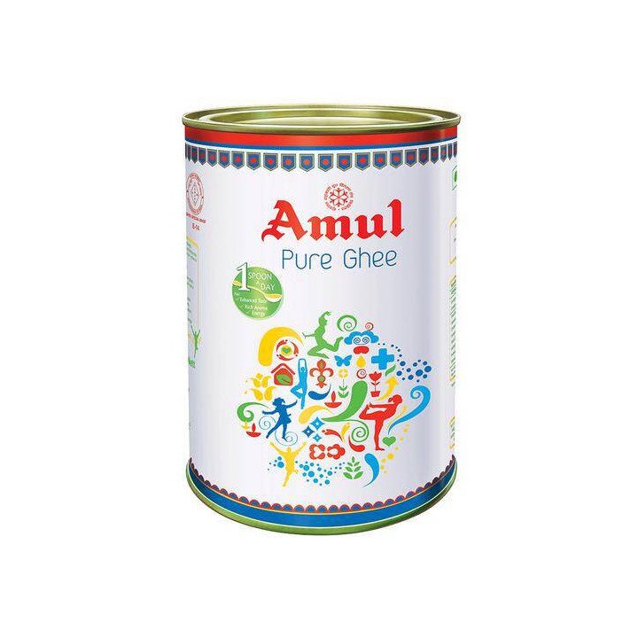Amul Pure Ghee. The taste of India. Rich aroma and granular texture. Ideal for cooking and sweets.