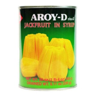Sweet Aroy-D Jackfruit in Syrup. Ready to eat tropical fruit dessert. Buy now.