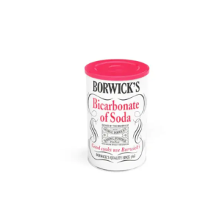 Borwicks Bicarbonate of Soda. Essential for baking and cleaning. High quality pure soda.