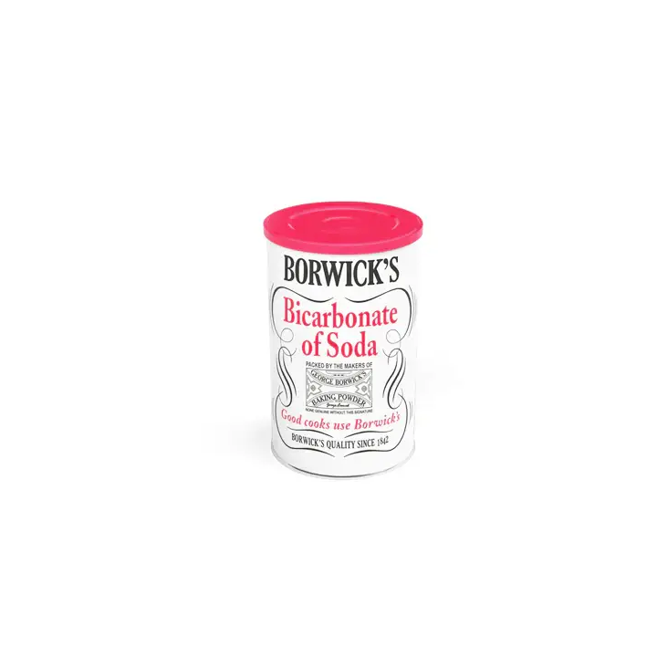 Borwicks Bicarbonate of Soda. Essential for baking and cleaning. High quality pure soda.