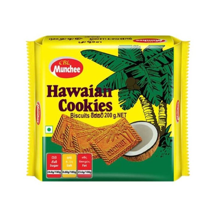 Munchee Hawaian Cookies. Crunchy coconut cookies with a tropical flavour. Buy online.
