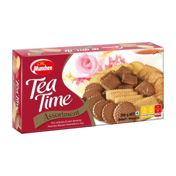 Elevate your break with Munchee Tea Time biscuits. A delicious assortment for tea lovers.