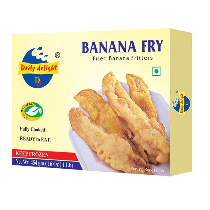Daily Delight Banana Fry. Authentic Kerala Pazham Pori. Heat and serve in minutes.