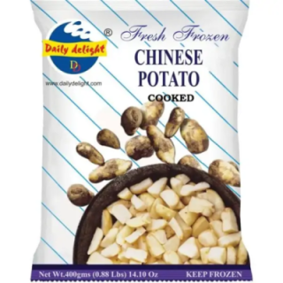 Daily Delight Cooked Chinese Potato. Ready to use Koorka for authentic Kerala curries.