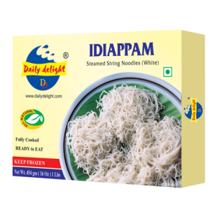 Daily Delight Idiappam. Authentic steamed rice noodles. Soft