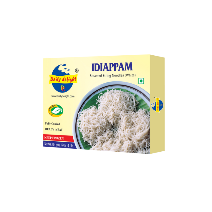 Daily Delight Idiappam. Authentic steamed rice noodles. Soft