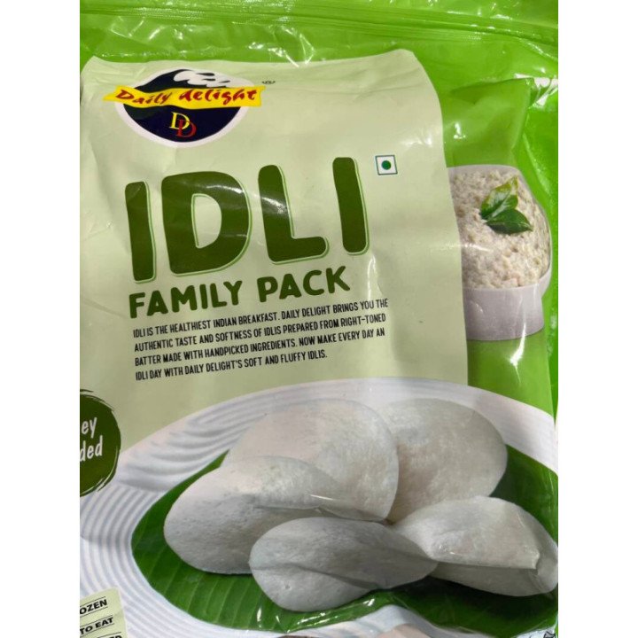 Daily Delight Idly Family Pack. Convenient bulk pack of soft rice cakes. Great value.
