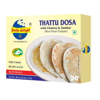 Daily Delight Thattu Dosa. Authentic Kerala street-style pancakes. Heat and eat.
