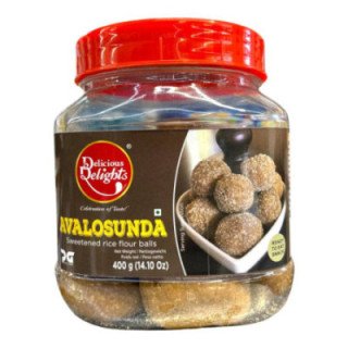 Delicious Delights Avalosunda. Traditional crunchy roasted rice and jaggery balls.