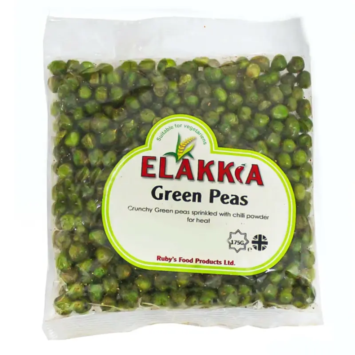 Elakkia Green Peas. Crunchy fried peas. A simple and delicious salted snack.