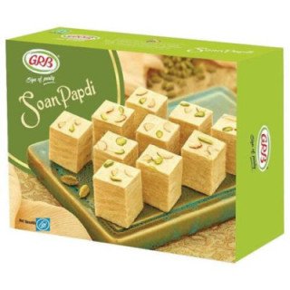 GRB Soan Papdi. Classic flaky Indian sweet with almonds and pistachios.
