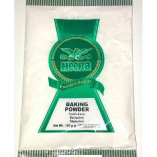 Heera Baking Powder. Essential leavening agent for fluffy cakes and breads.