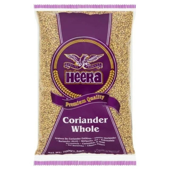 Heera Whole Coriander Seeds. Aromatic spice for authentic Indian curries.