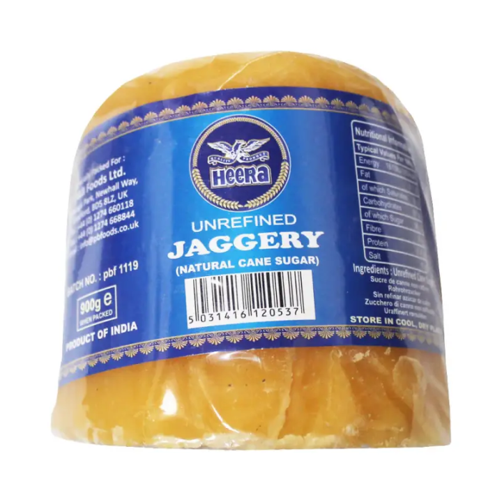 Heera Jaggery Blocks. Traditional unrefined cane sugar. Perfect for Indian sweets.