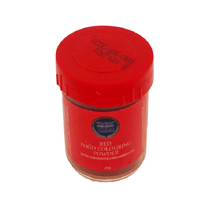 Heera Red Food Colouring. Vibrant red powder for cooking and baking.